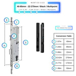 Auto Lock Smart Door Lock - Black - 40-85mm (22x270mm) Multipoint -