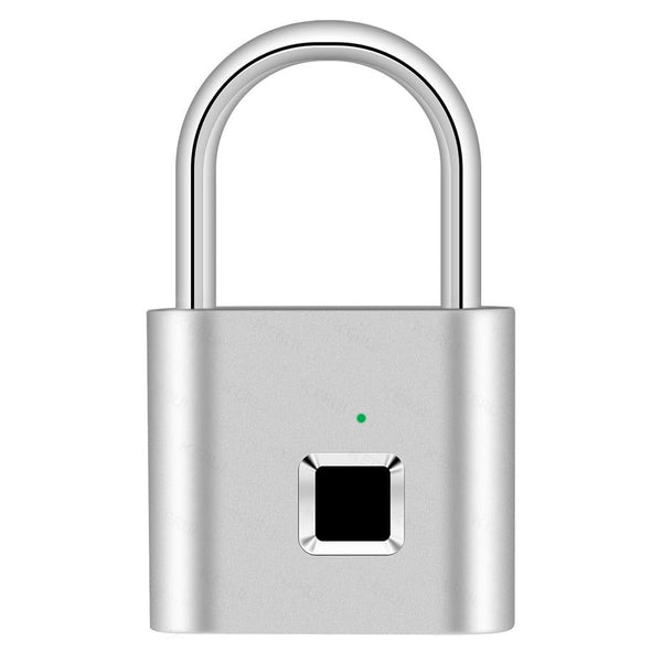 Fingerprint Lock Smart Padlock - Silver - No Mobile App -