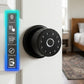 smart door knob lock black 3