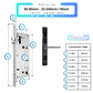 Smart Door Lock Sleek - Black - 60-85mm (22x240mm) 