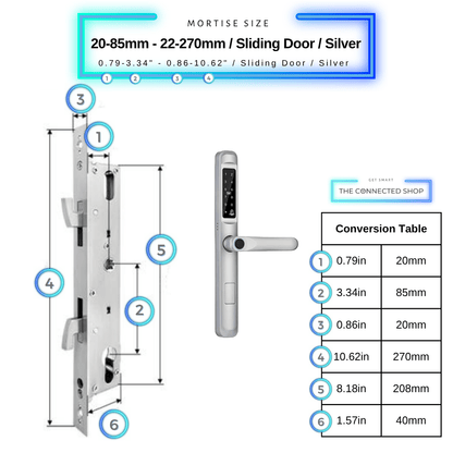 Cerradura inteligente para puerta delgada