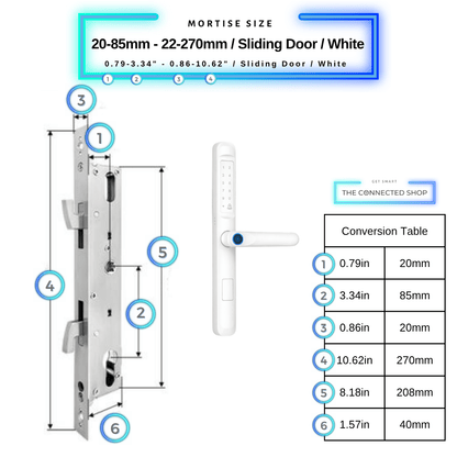 Cerradura inteligente para puerta delgada
