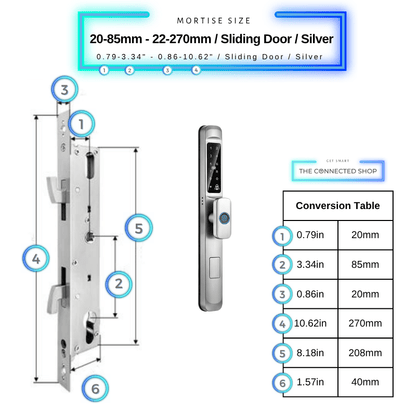 Cerradura inteligente para puerta delgada