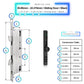 Smart Door Lock Thin - 35-85mm (22x270mm) Sliding Door - Black - No WiFi Gateway