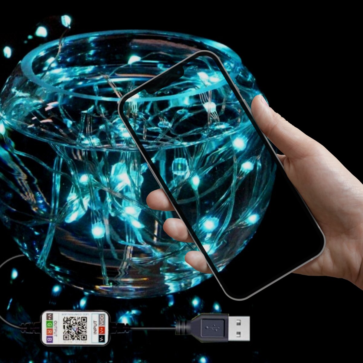 Smart LED String Lights - 5M 50LED - -