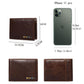 Smart Wallet Soft Leather Bluetooth Tracker - Coffee - -
