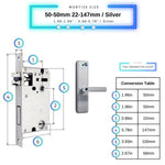 Universal Smart Door Lock Camera - 50-50mm (22x147mm) - Silver -